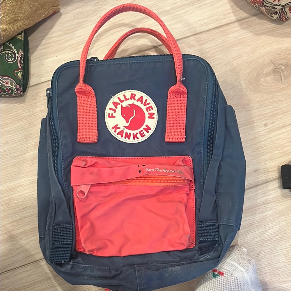 Kånken Mini Backpack - Blue and Red